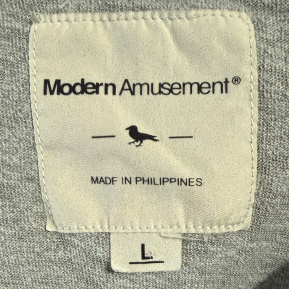 Modern Amusement Light Gray Henley Tee - Picture 3 of 3